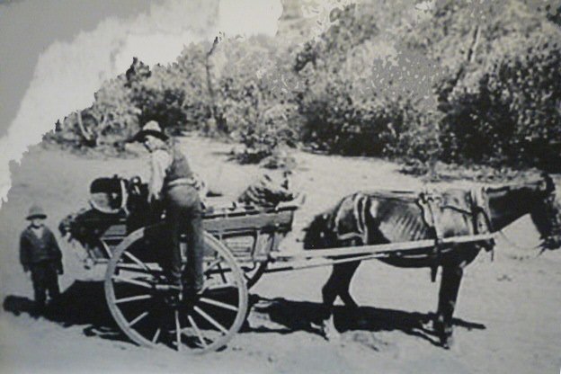 Delivering food to the Gully, Katoomba